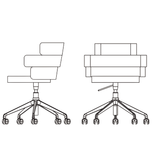 Swivel Five Spoke Castors (XL-HO)