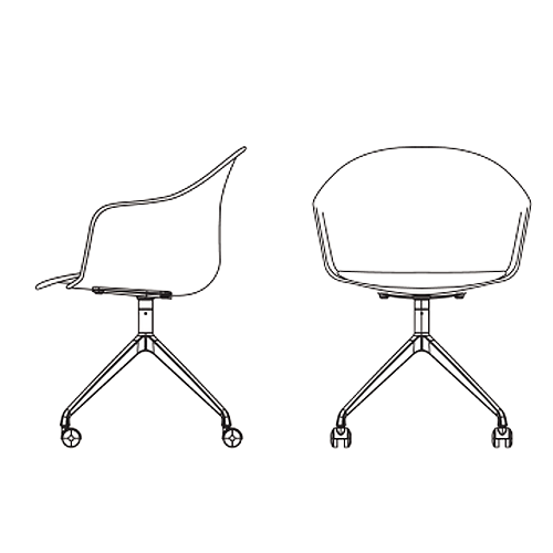 Armshell Four Spoke Castors (HO-4)