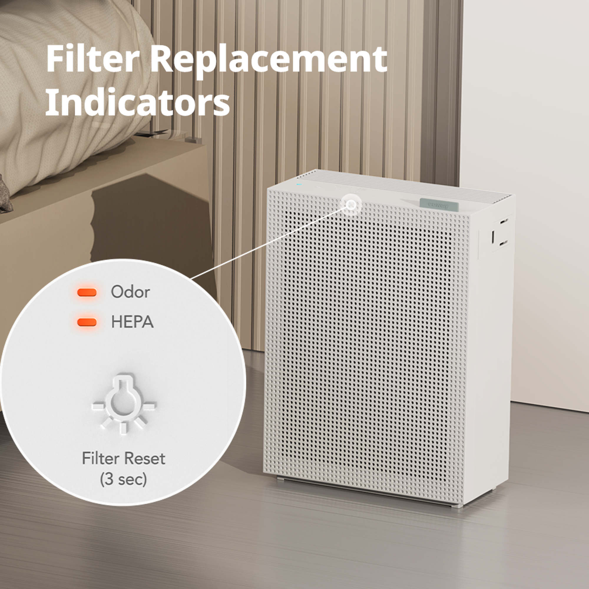 Filter replacement indicators