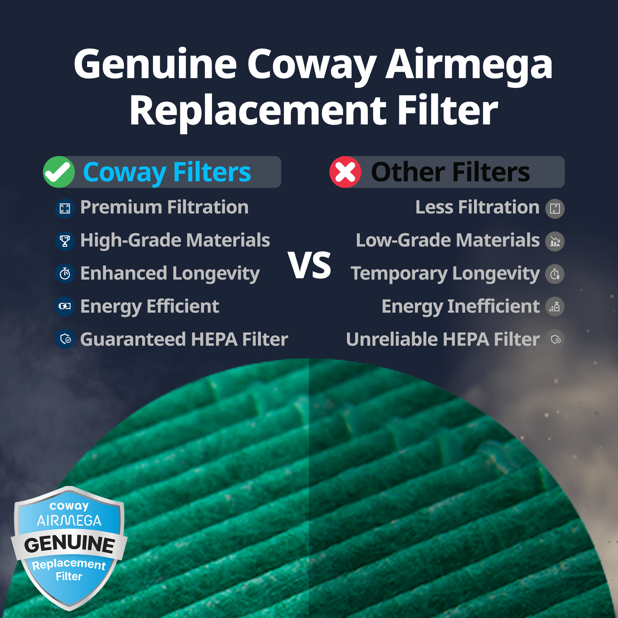 Airmega 150 & 160 Filter Set