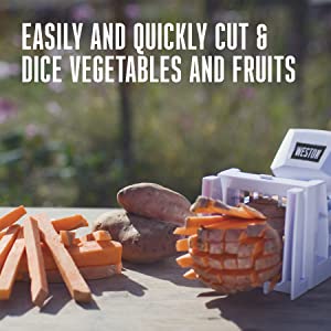 Easily & Quickly Cut & Dice Vegetables & Fruits