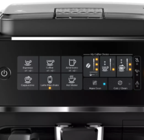 EASY SELECTION OF YOUR COFFEE WITH THE INTUITIVE DISPLAY