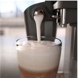SILKY SMOOTH MILK FROTH THANKS TO HIGH SPEED LATTEGO SYSTEM