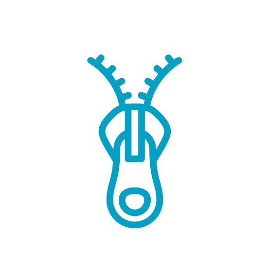 Recycled Plastic Zipper icon