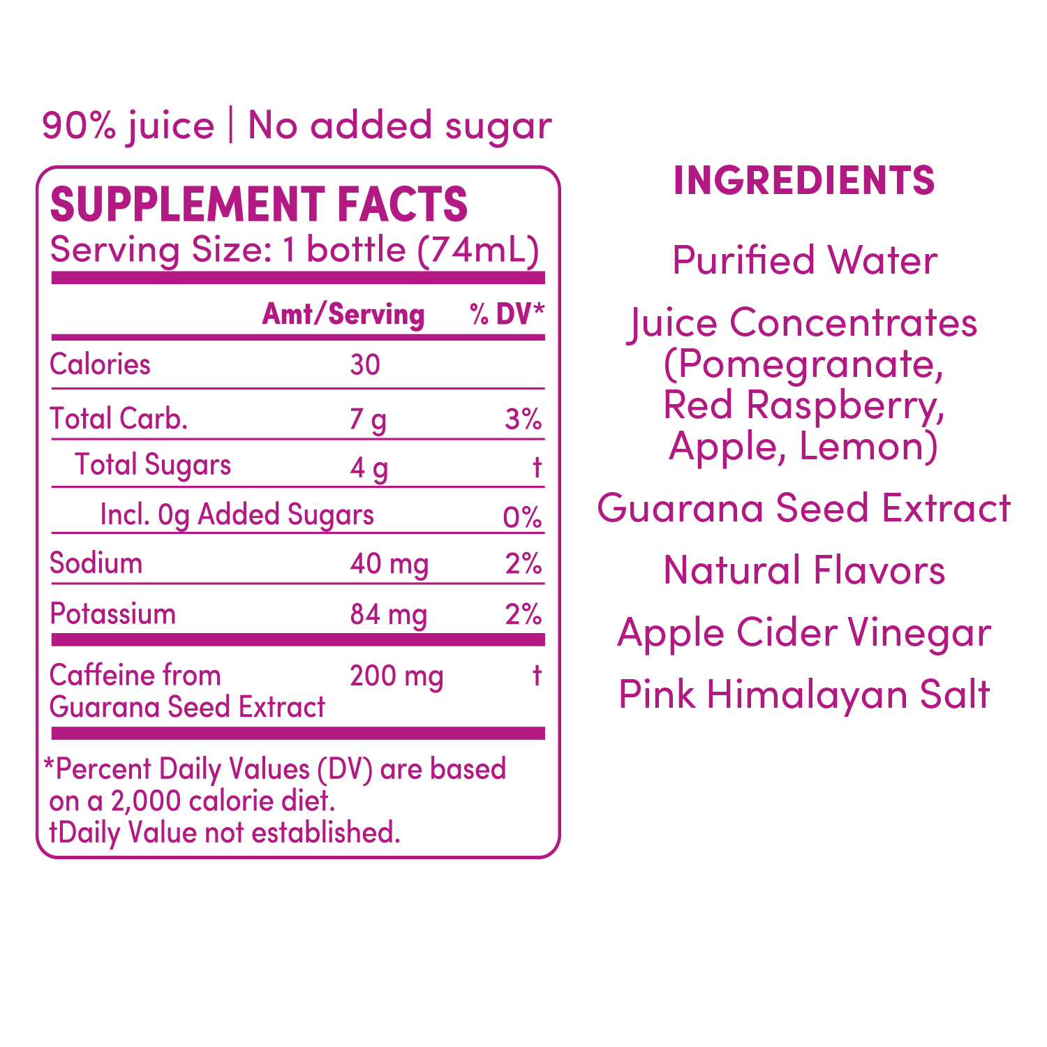 GO BIG raspberry pomegranate supplement facts