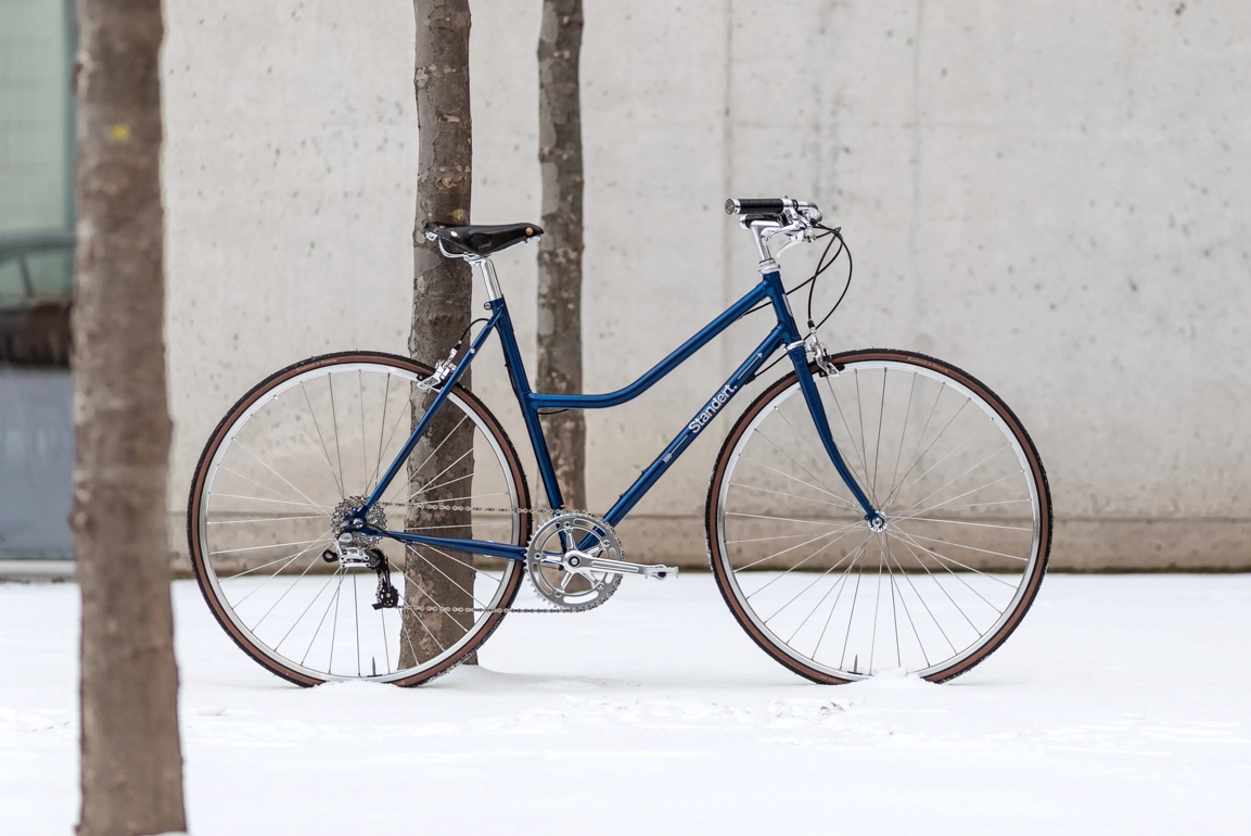 Frau Standert Blue Bike