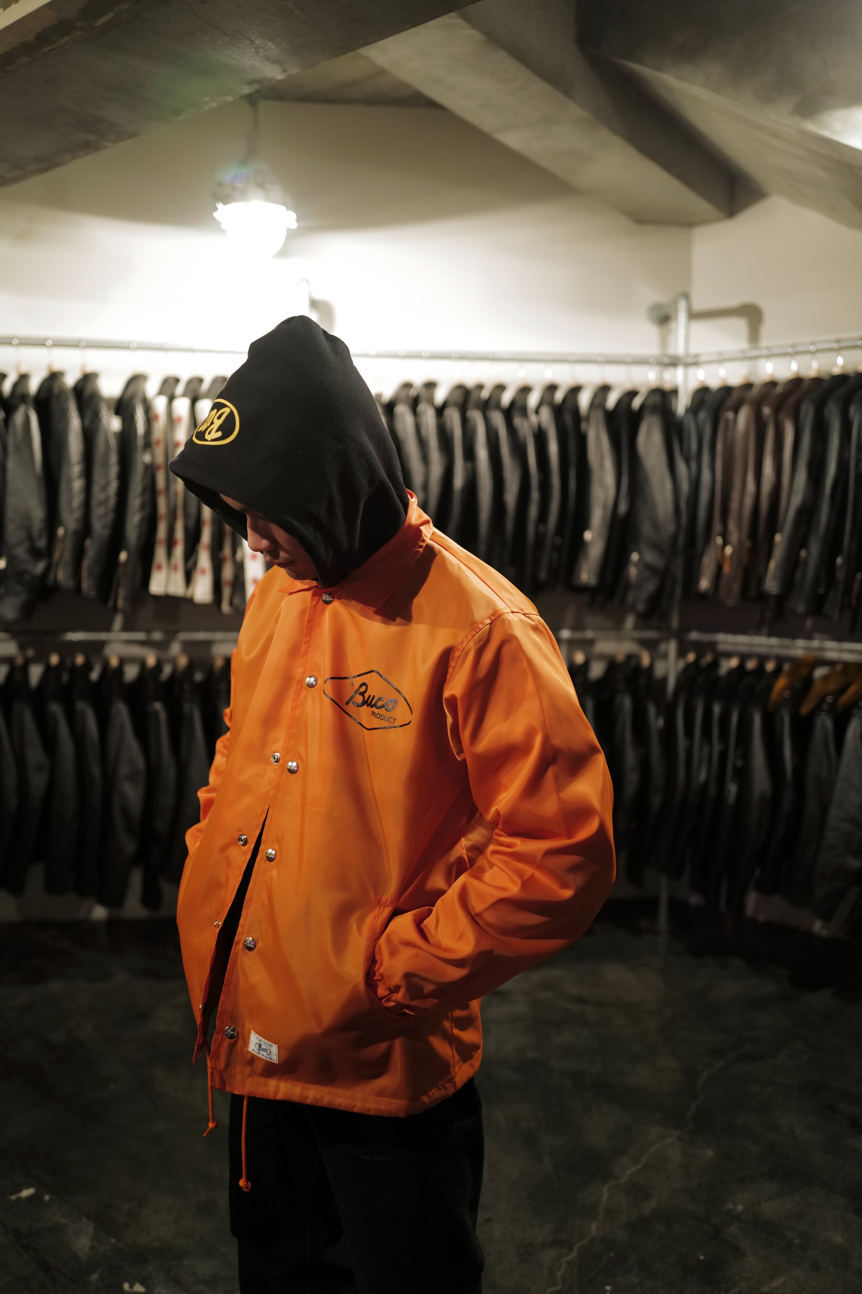 Coach sales jacket orange