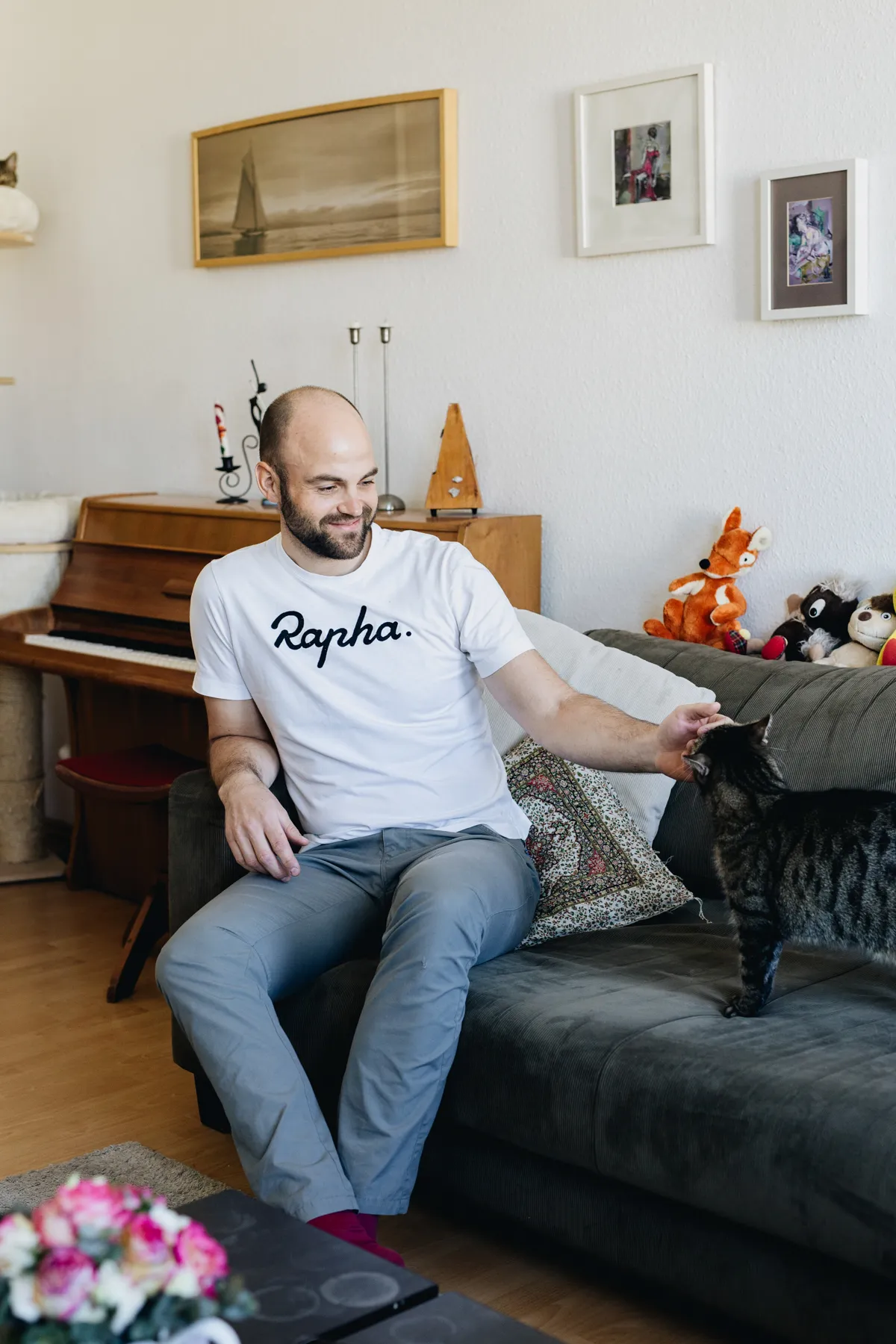 Johannes Moritz and His Cat
