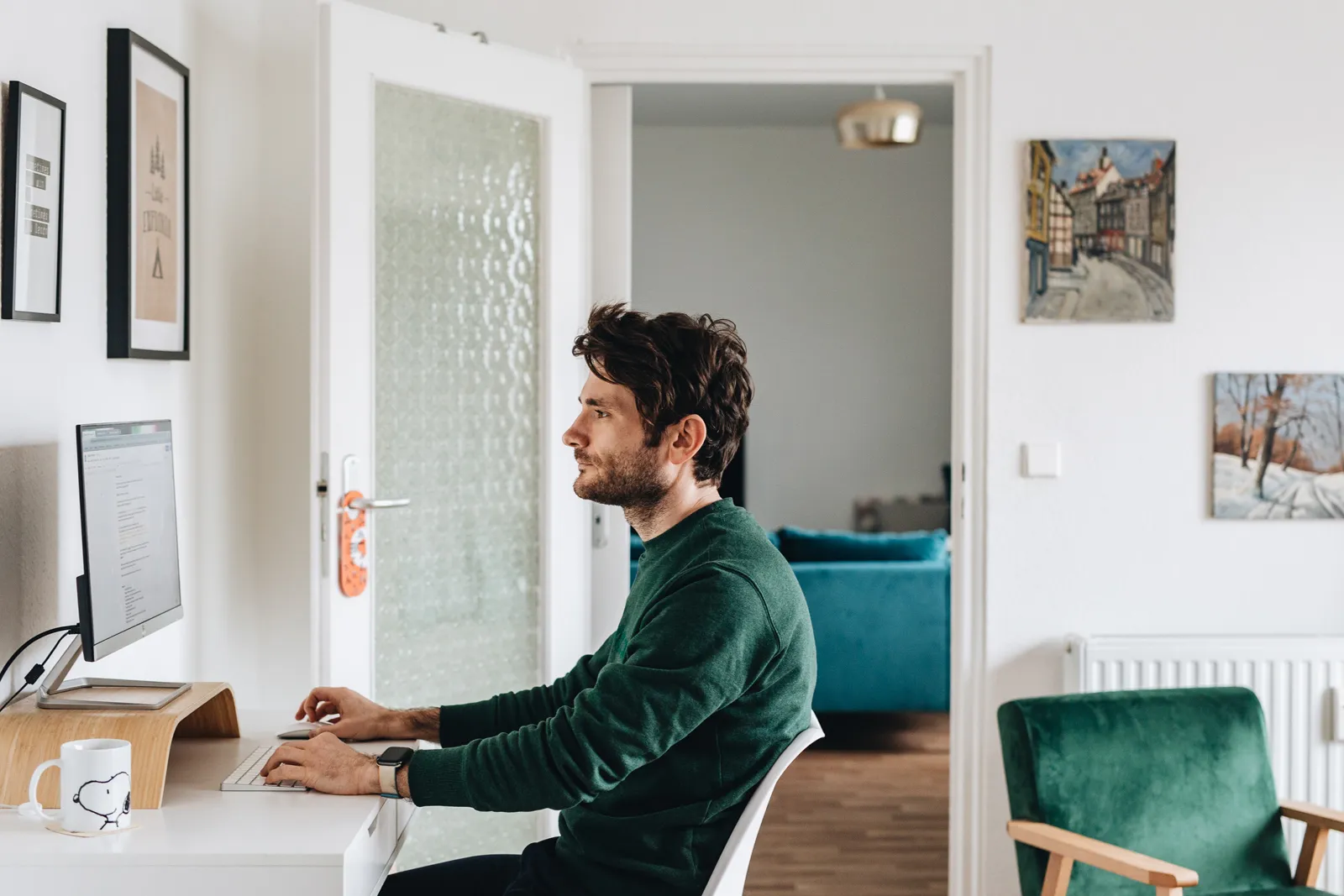 Gökhan Kutluer Working From Home in Berlin