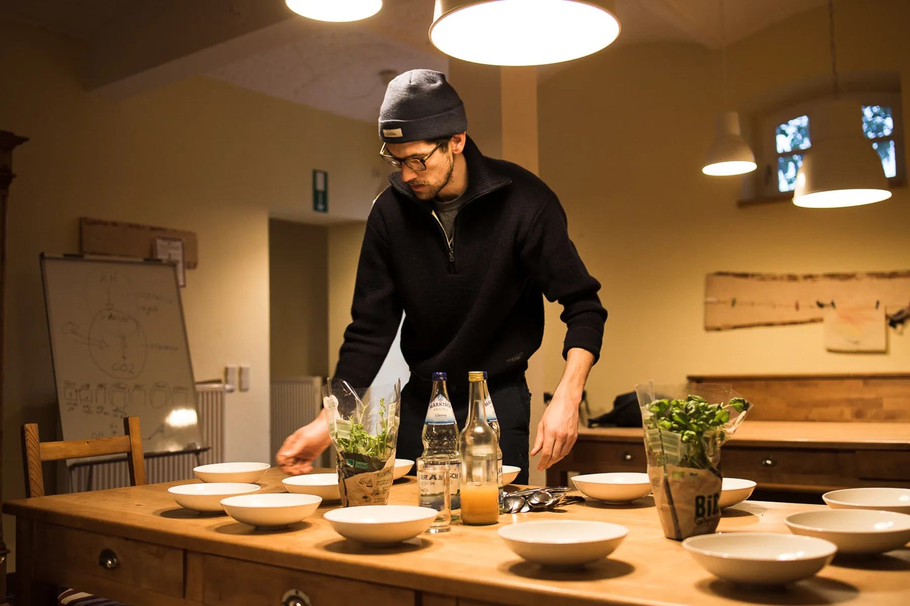 Tom at Dinner Table
