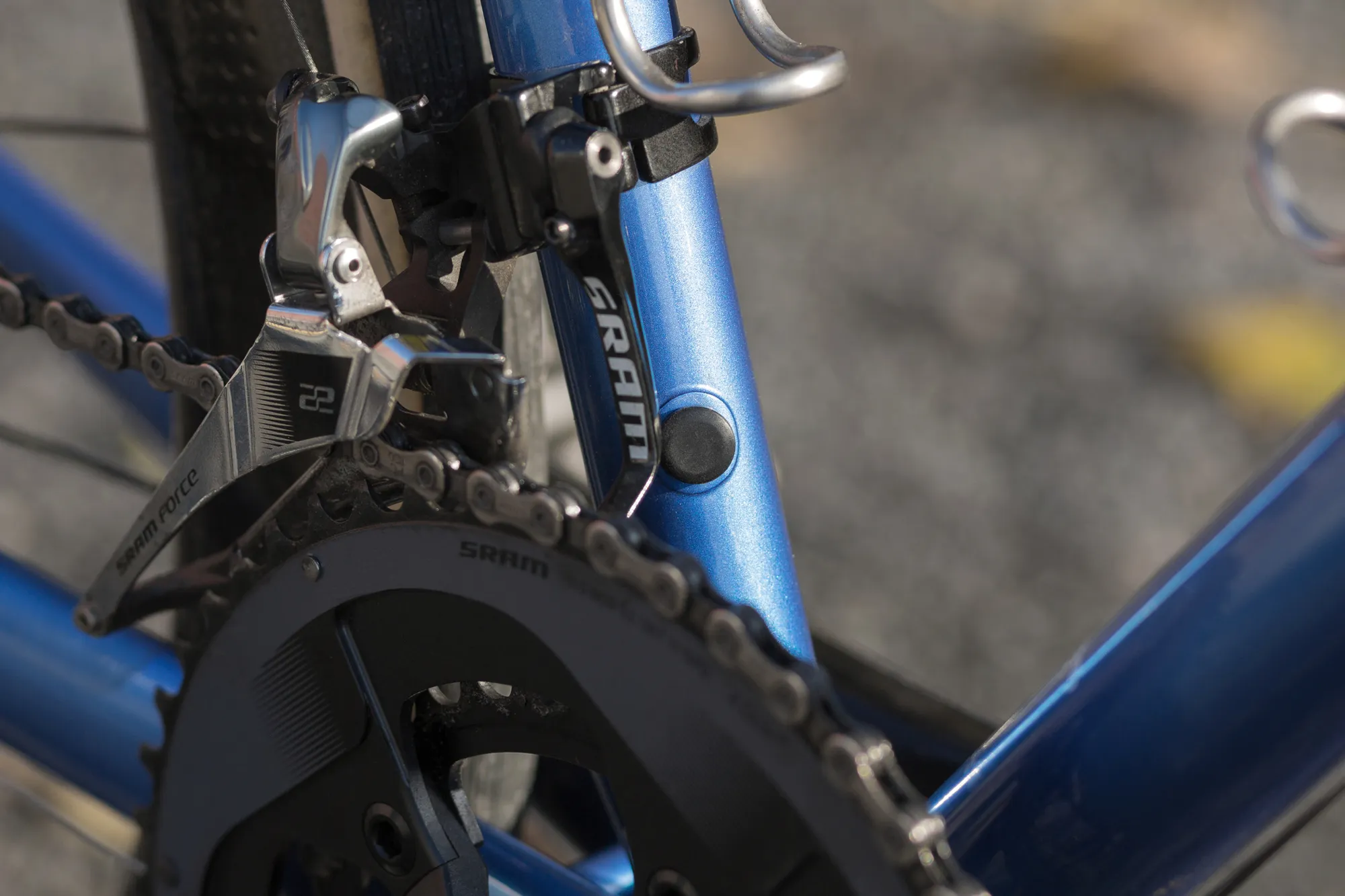 Triebwerk Mach 3 Standert Bicycles Blue Closeup