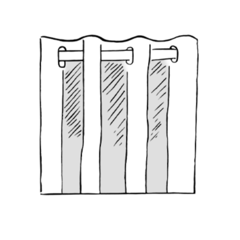 How to Hang Eyelet Curtains