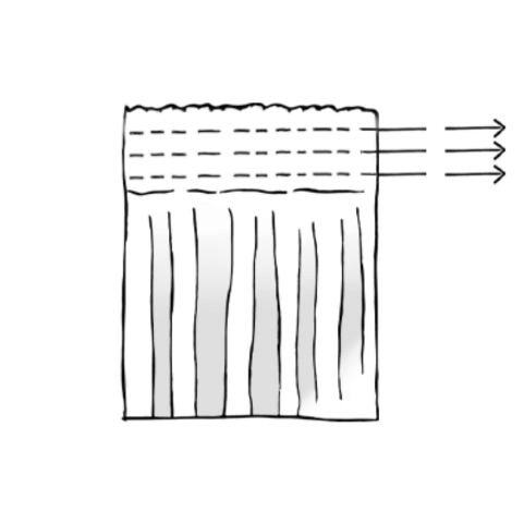 Hanging Pencil Pleat Curtains