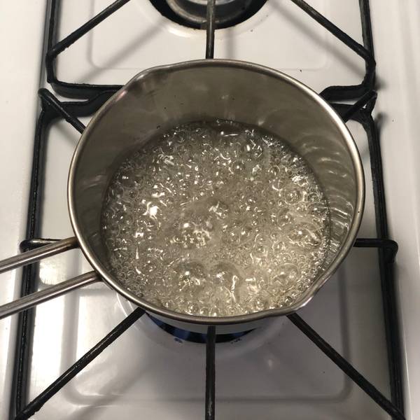 boiling the sugar and water together