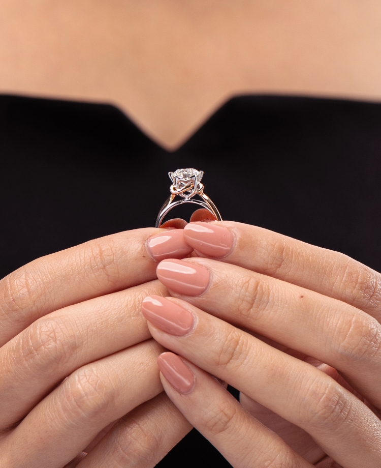 This Two Tone Mountain Wedding Band customized here in 14k rose gold and  14k green gold. This ring features hand carved mountains, beach… | Instagram