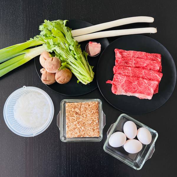 sukiyaki ingredients