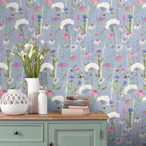 extra wide wallpaper pattern repeats