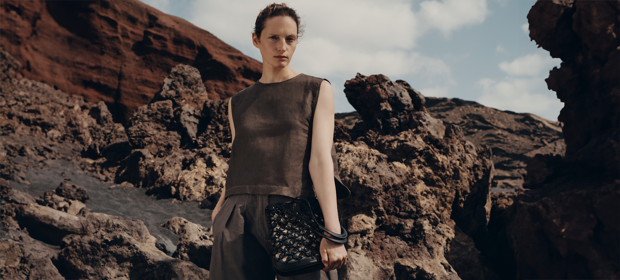 【新品】POLÈNE Sole タン Polène | バッグ - Solé - タン