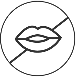 Symbol welches anzeigt, dass das Produkt karminfrei ist.