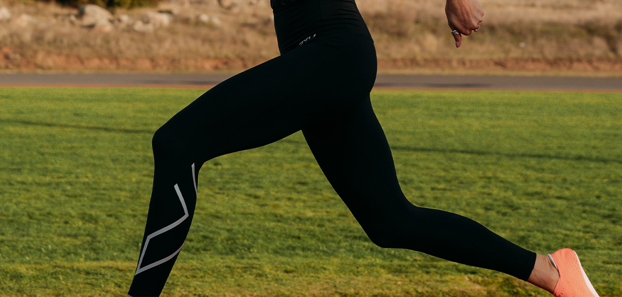 2XU Mid-Rise Compression Tights 3/4 Women's XS Black WA2865b Fitness Running  – Moda pé no chão