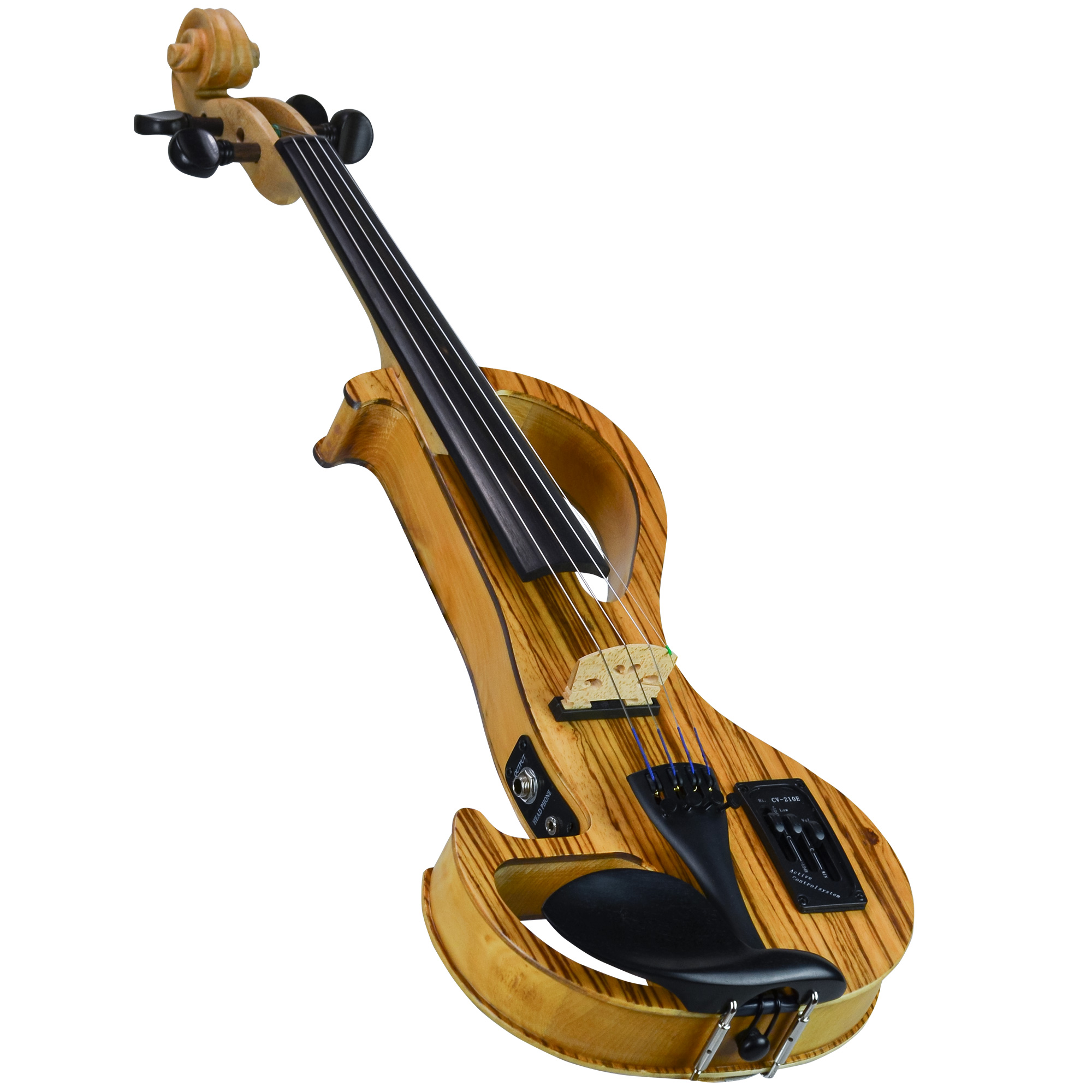 Bunnel Edge Zebrano Electric Violin Outfit in action