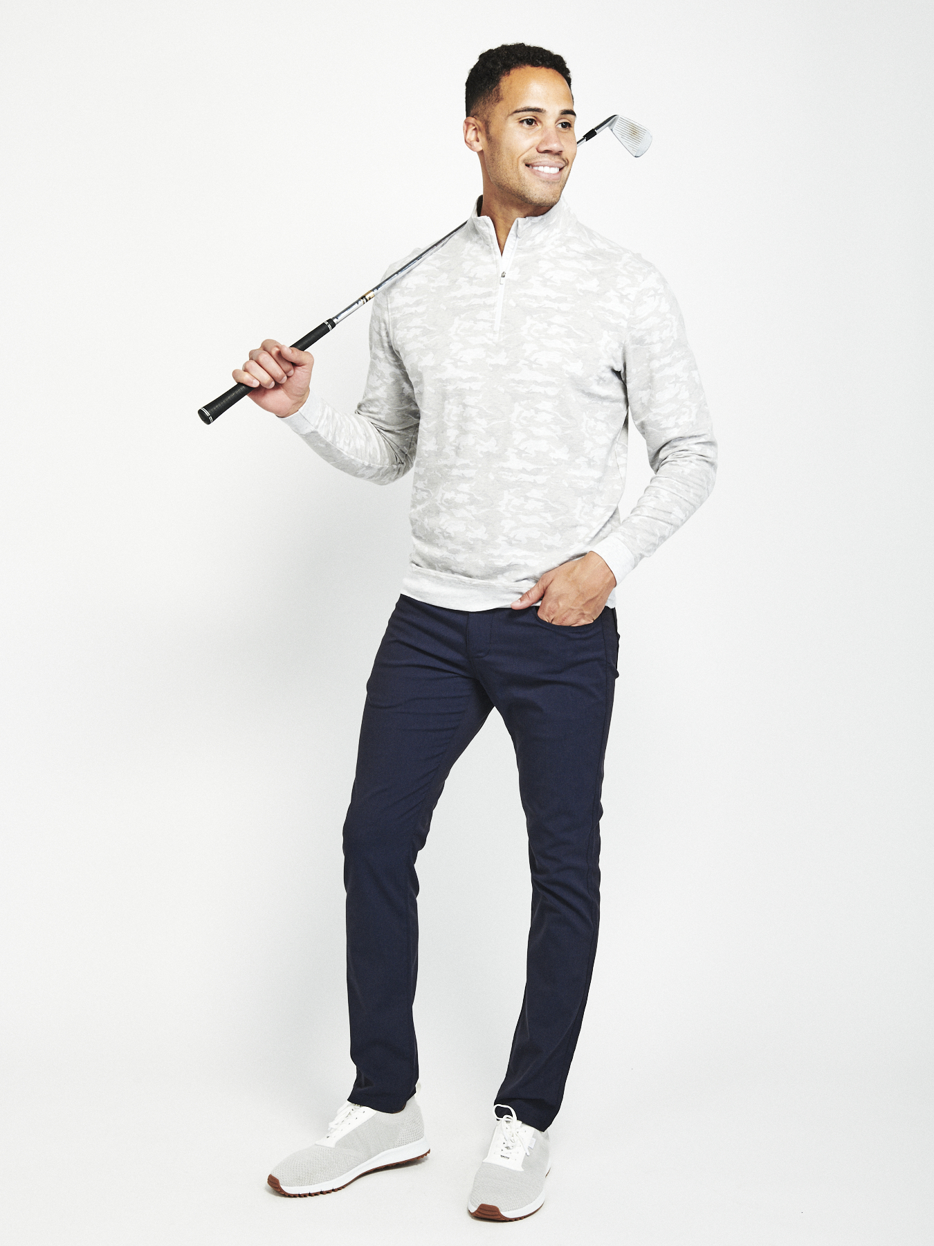 men's cloud golf quarter zip jacket