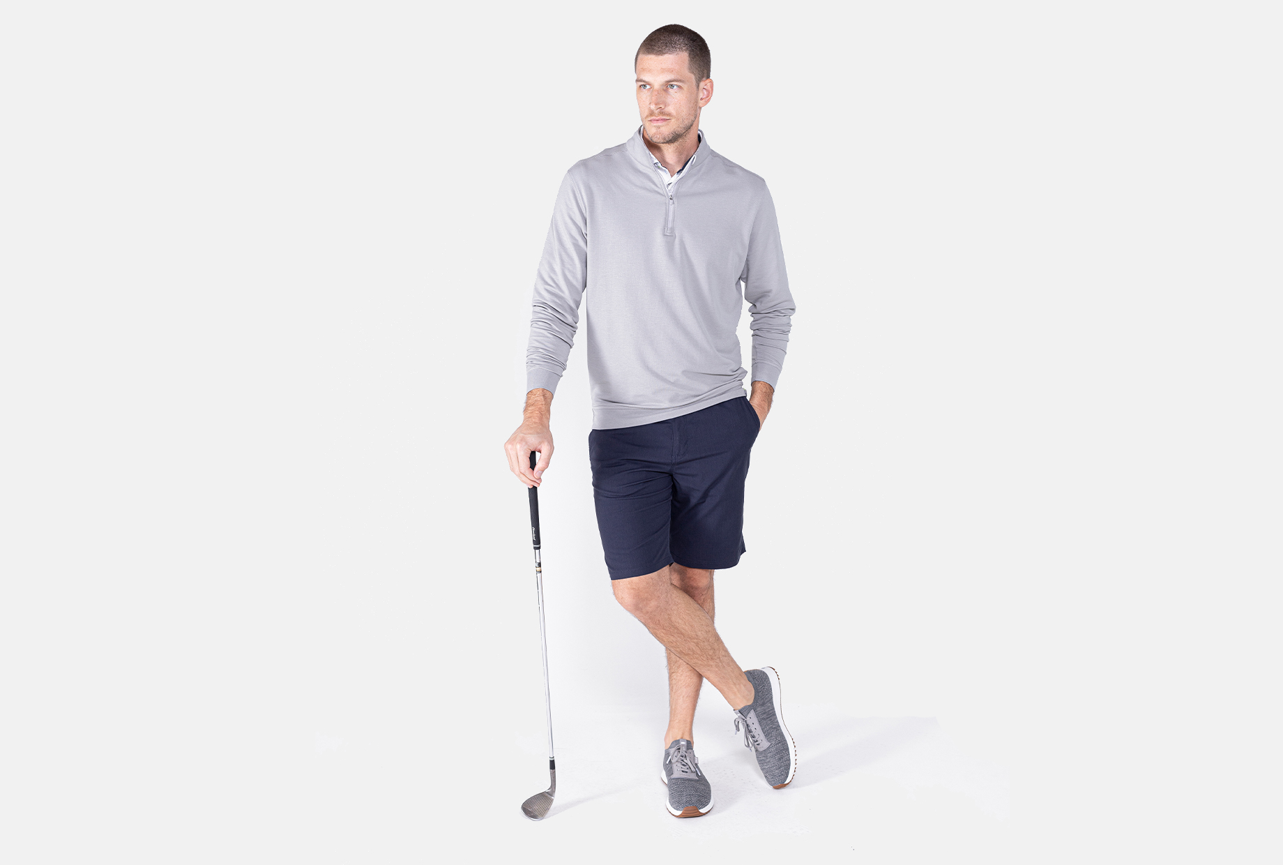 men's cloud golf quarter zip jacket