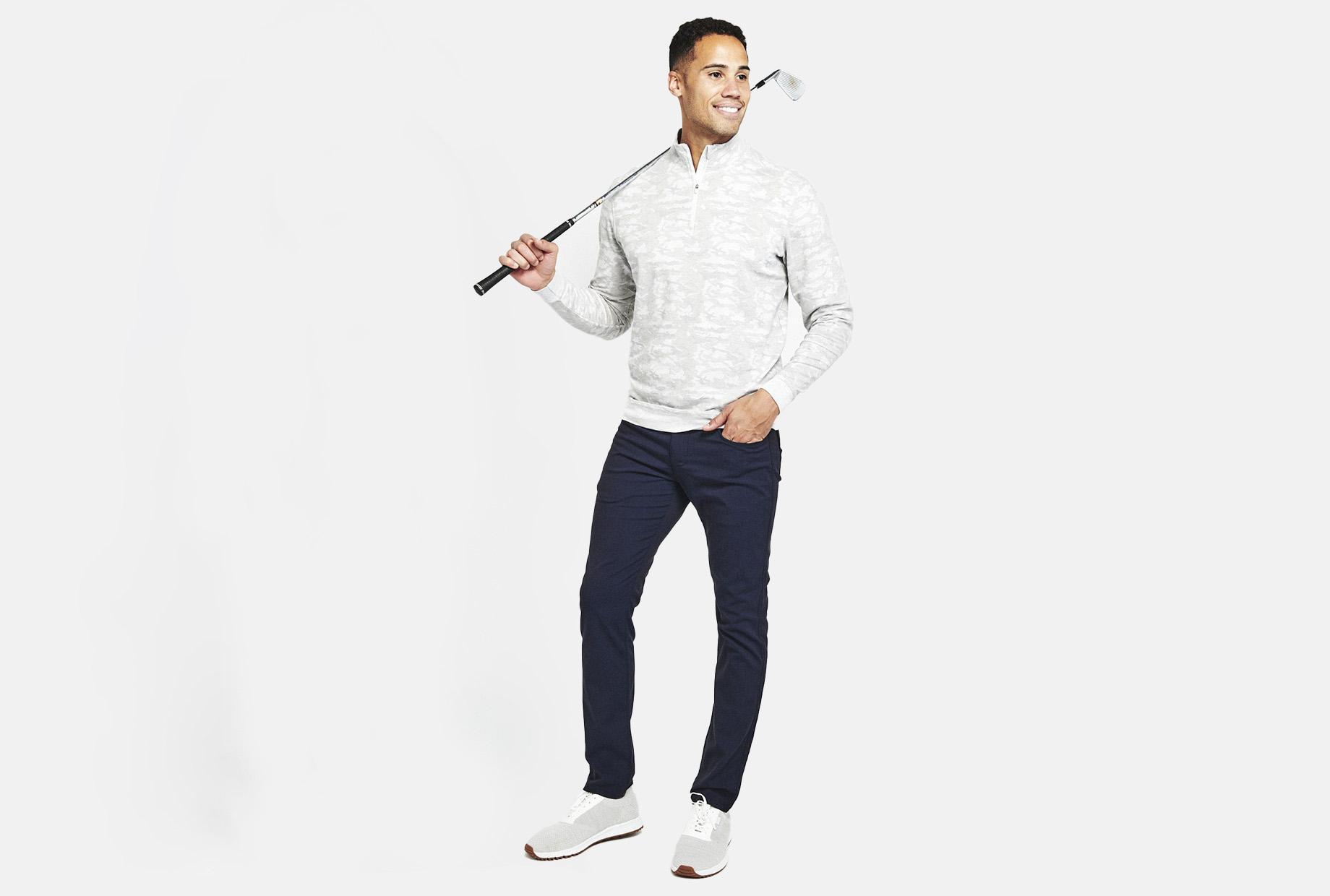 men's cloud golf quarter zip jacket