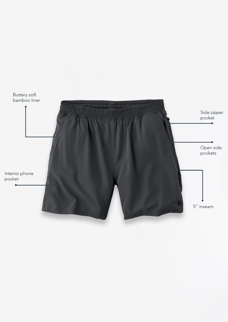bamboo workout shorts
