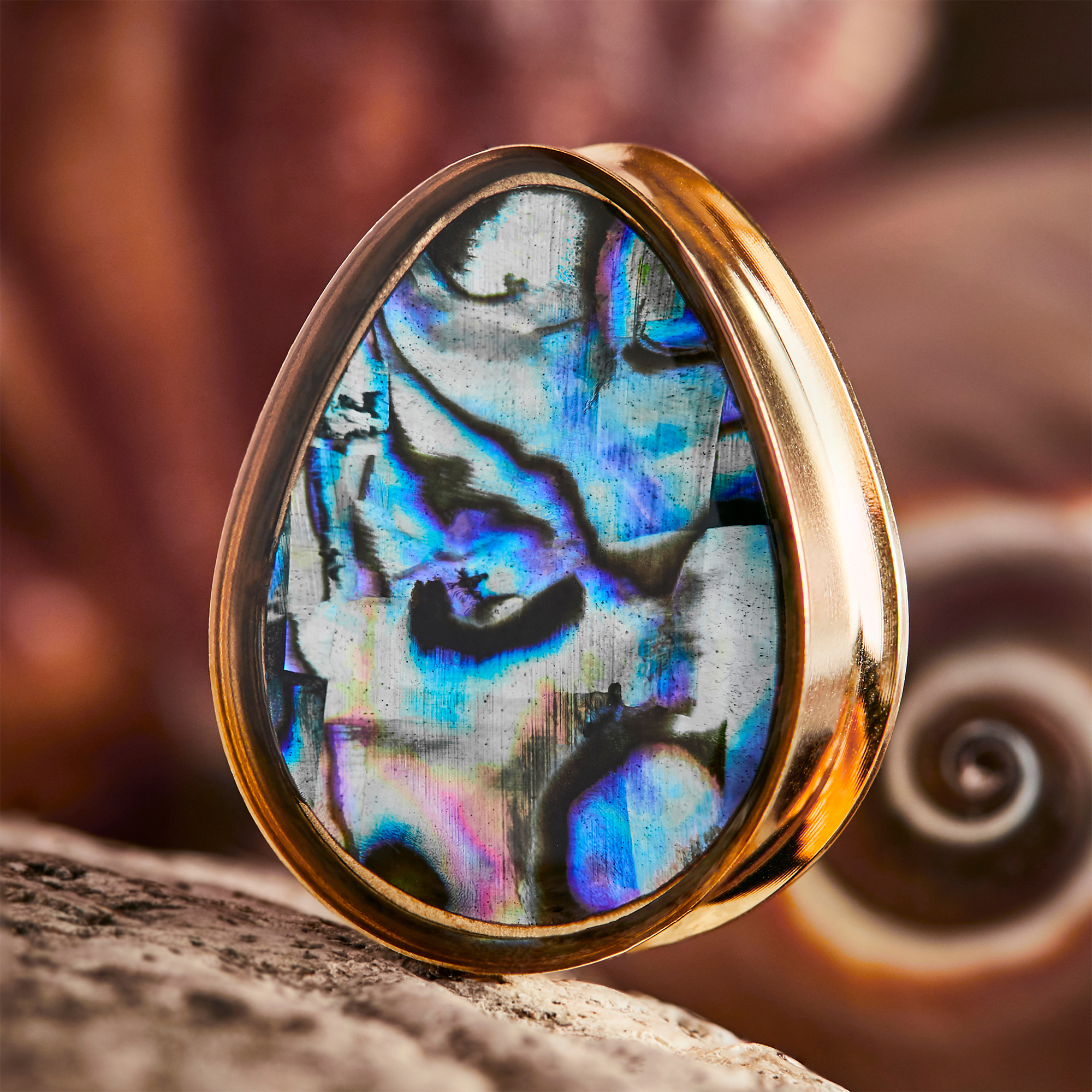 Abalone Dewdrop Plugs - Plugs, Manometer, kundenspezifische Plugs