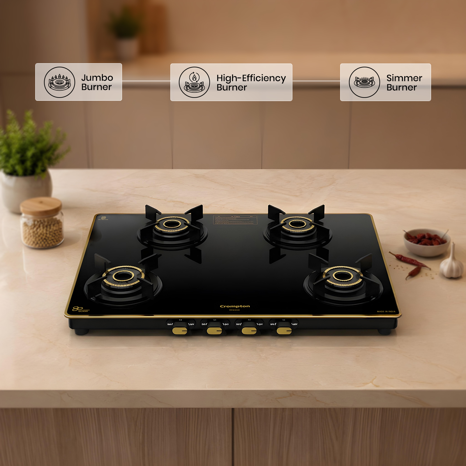 Types of Gas cooktop Burners and Their Uses for Cooking