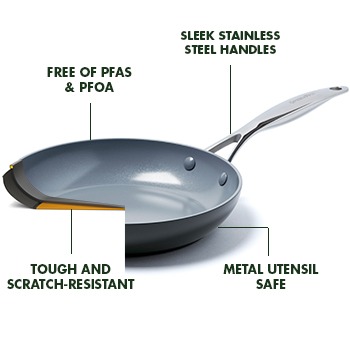 GreenPan™ Premiere Ceramic Nonstick 12-In Covered Wok with Helper Handle