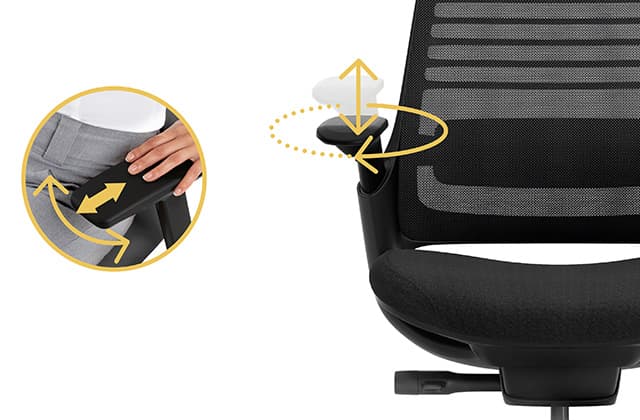 Steelcase Series 1 chaise de bureau accoudoirs réglables