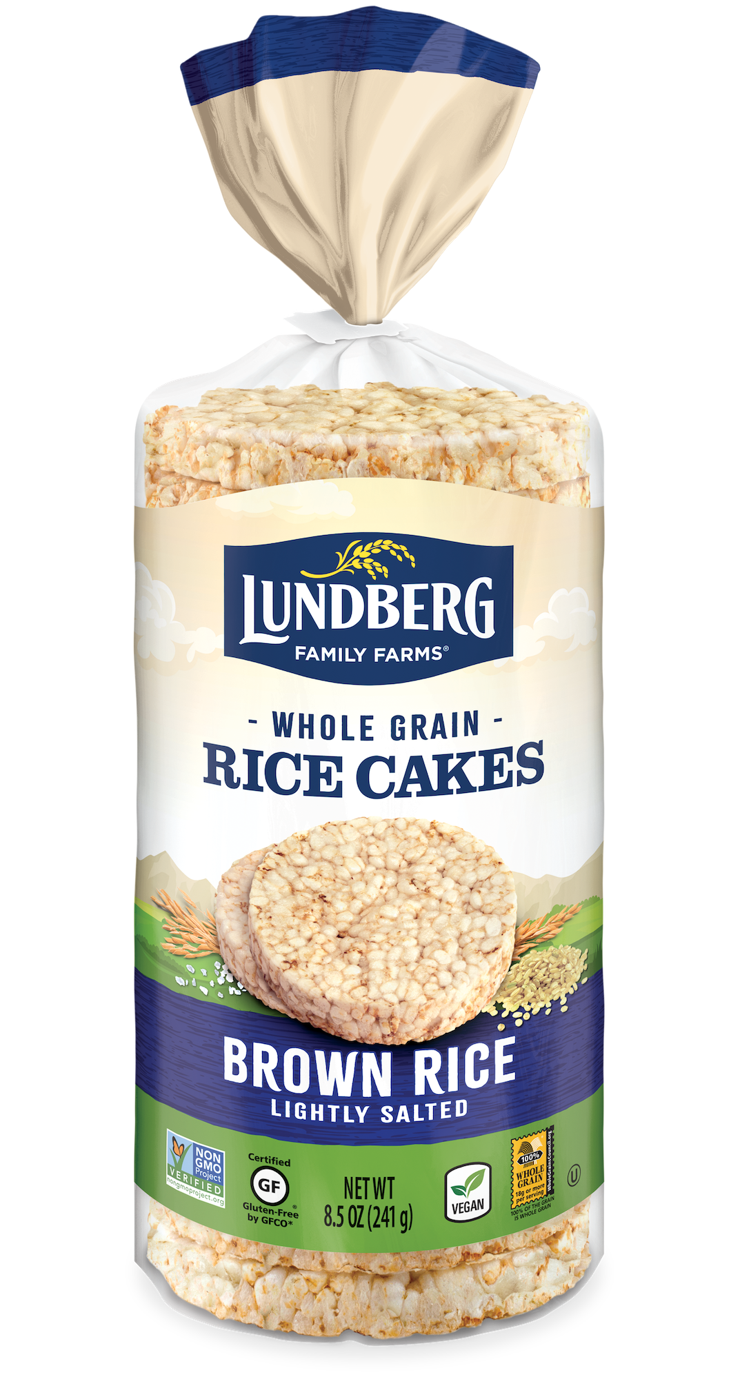 Brown Rice Cakes - Lightly Salted - Products | Lundberg Family Farms
