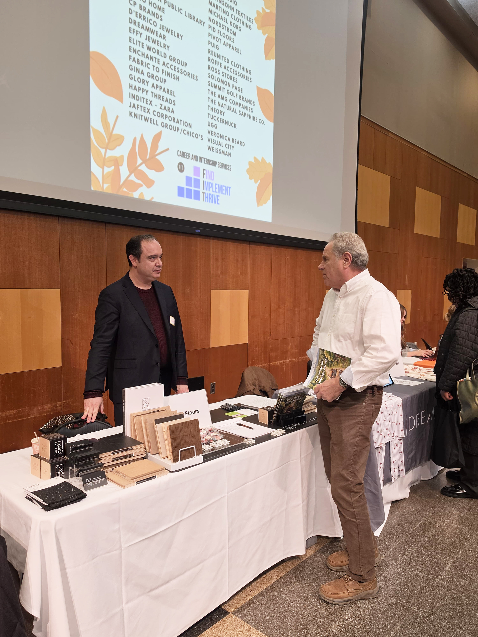 PID Floors supporting interior design education at FIT Fall 2026 Career and Internship Fair in Manhattan