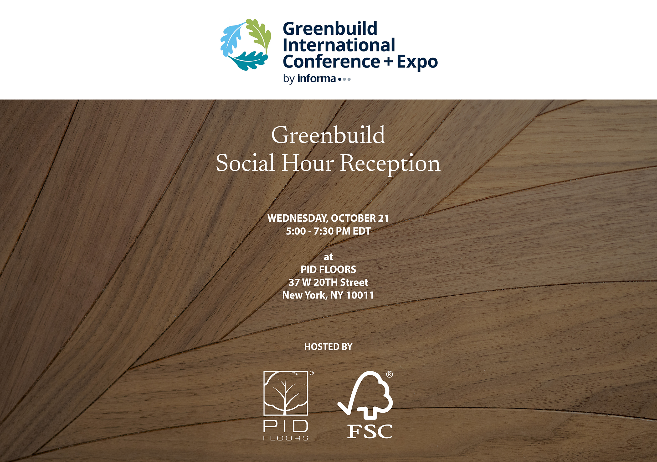PID Floors and FSC at Greenbuild 2026 discussing sustainable wood flooring for architecture and interior design