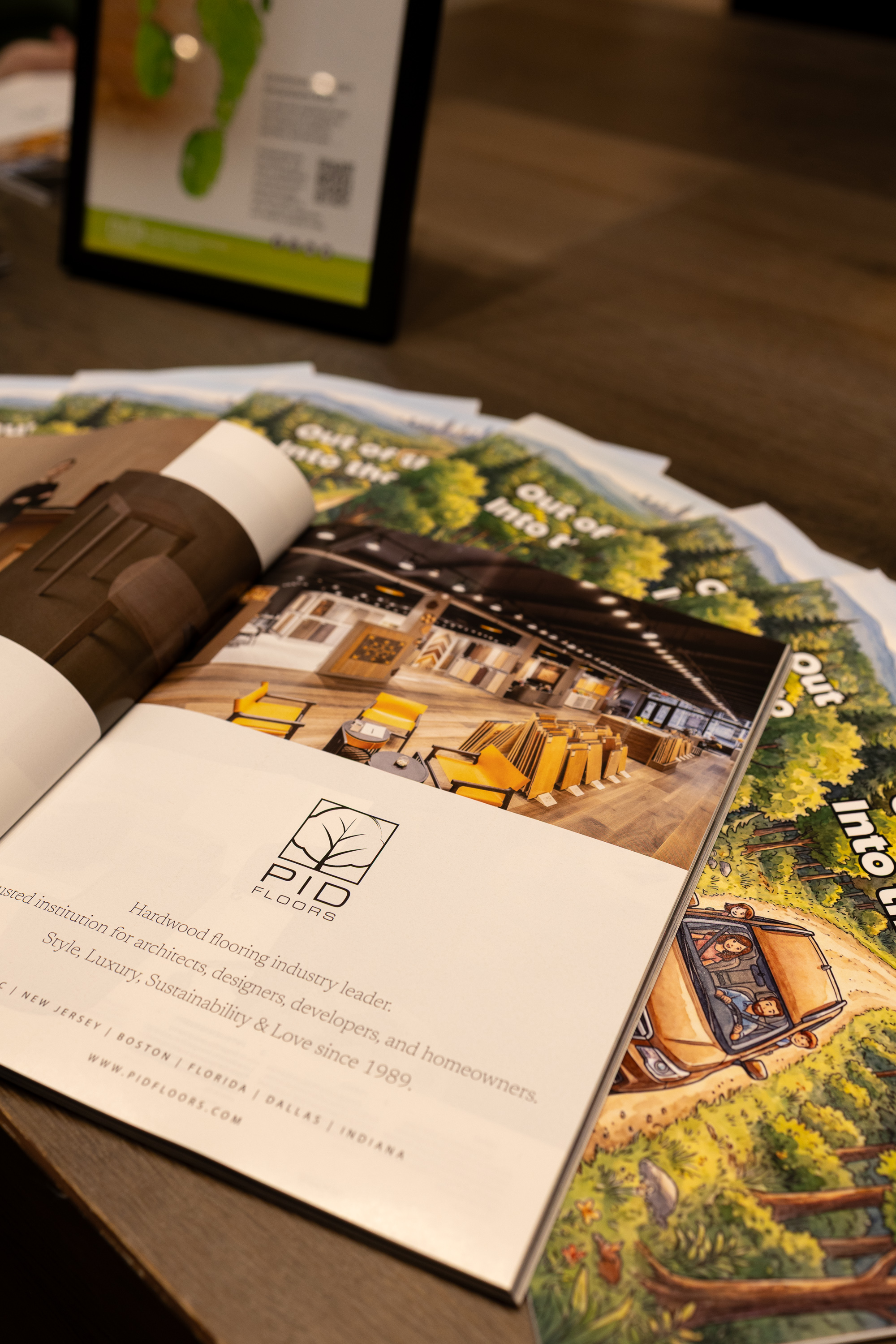 PID Floors luxury flooring showroom during the 2026 Fall Design District Crawl in NYC