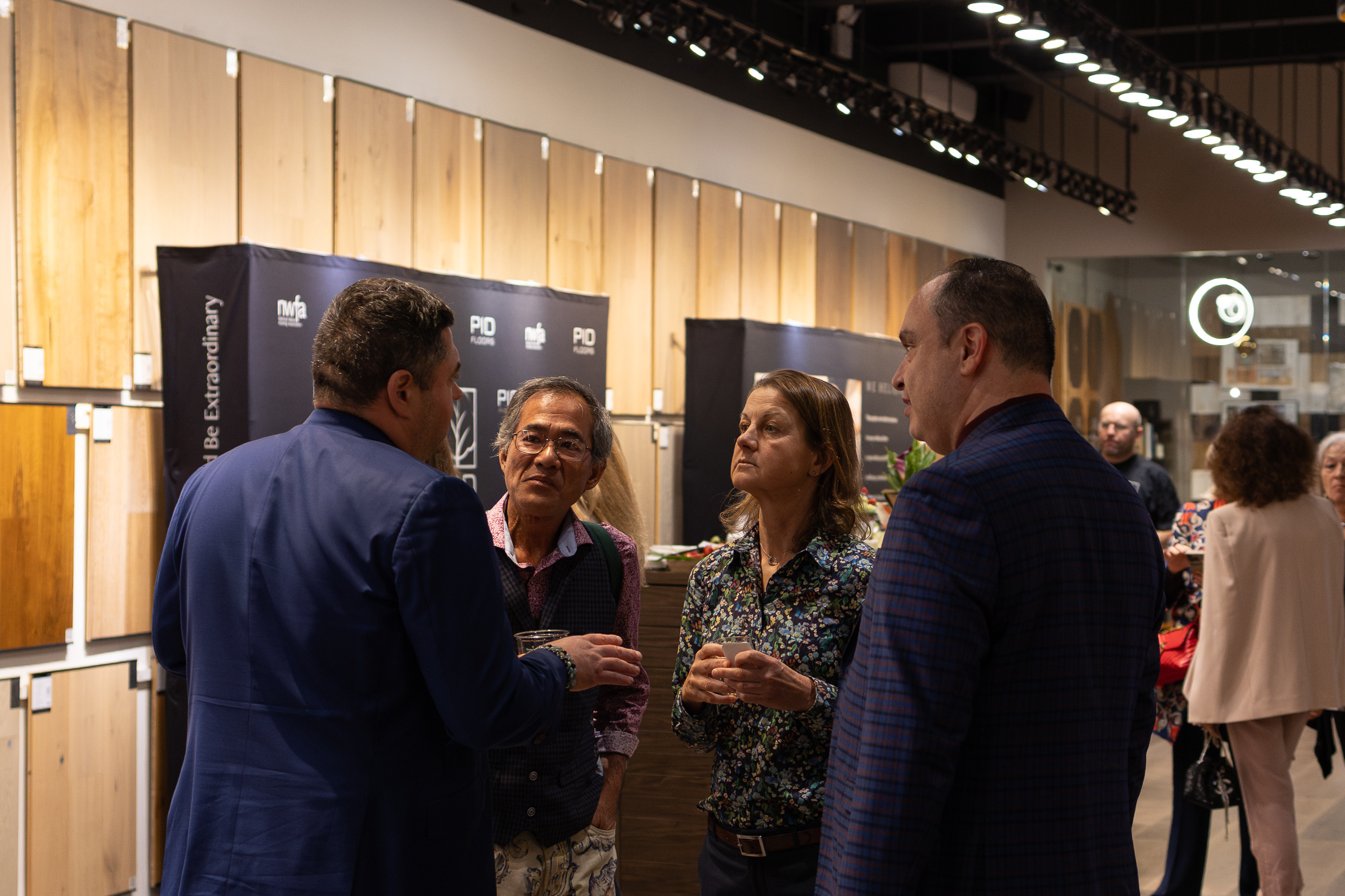 2026 NYC design showroom crawl gathering at PID Floors luxury hardwood flooring showroom