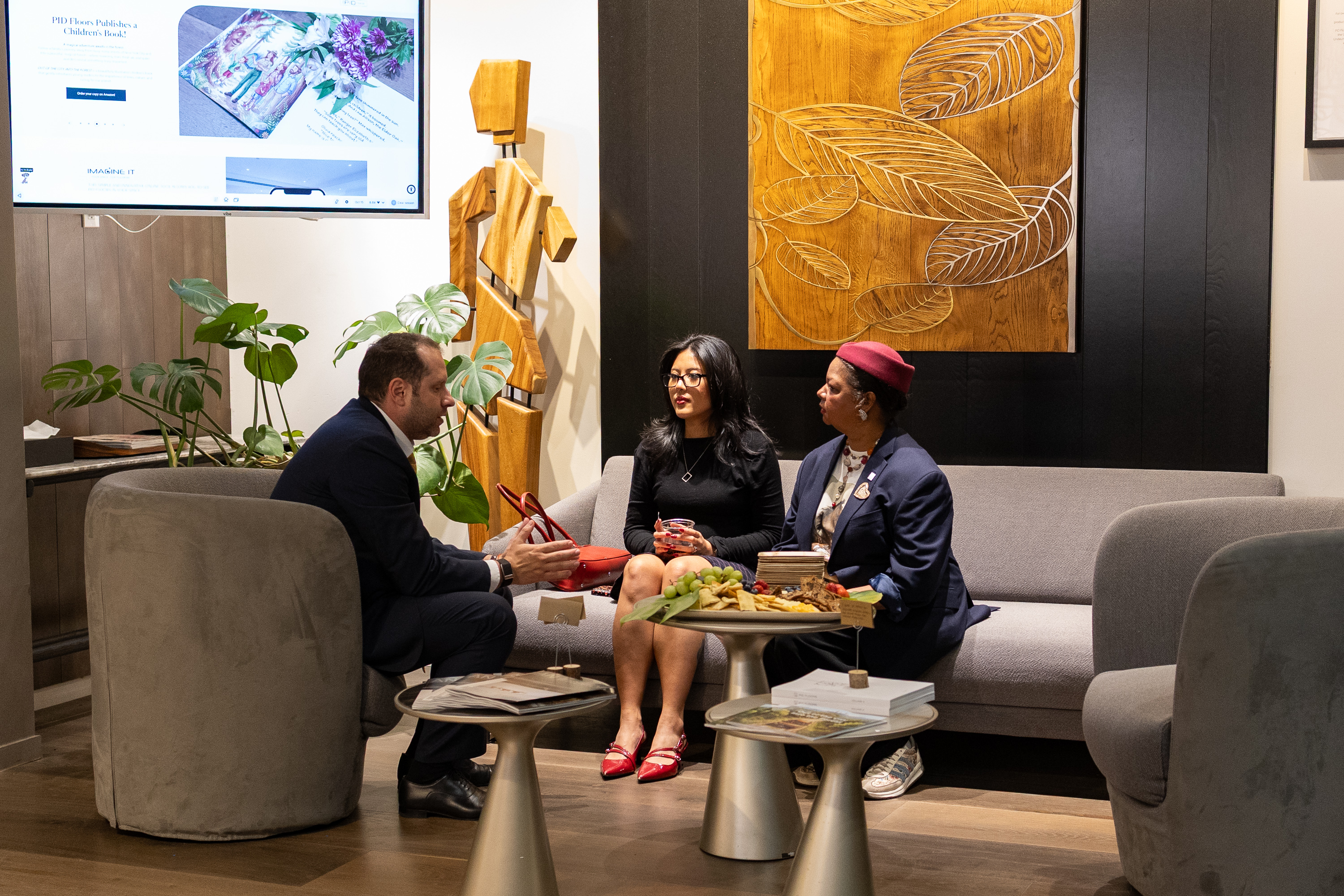 Interior designers and guests at the 2026 PID Floors Fall Showroom Crawl in NYC