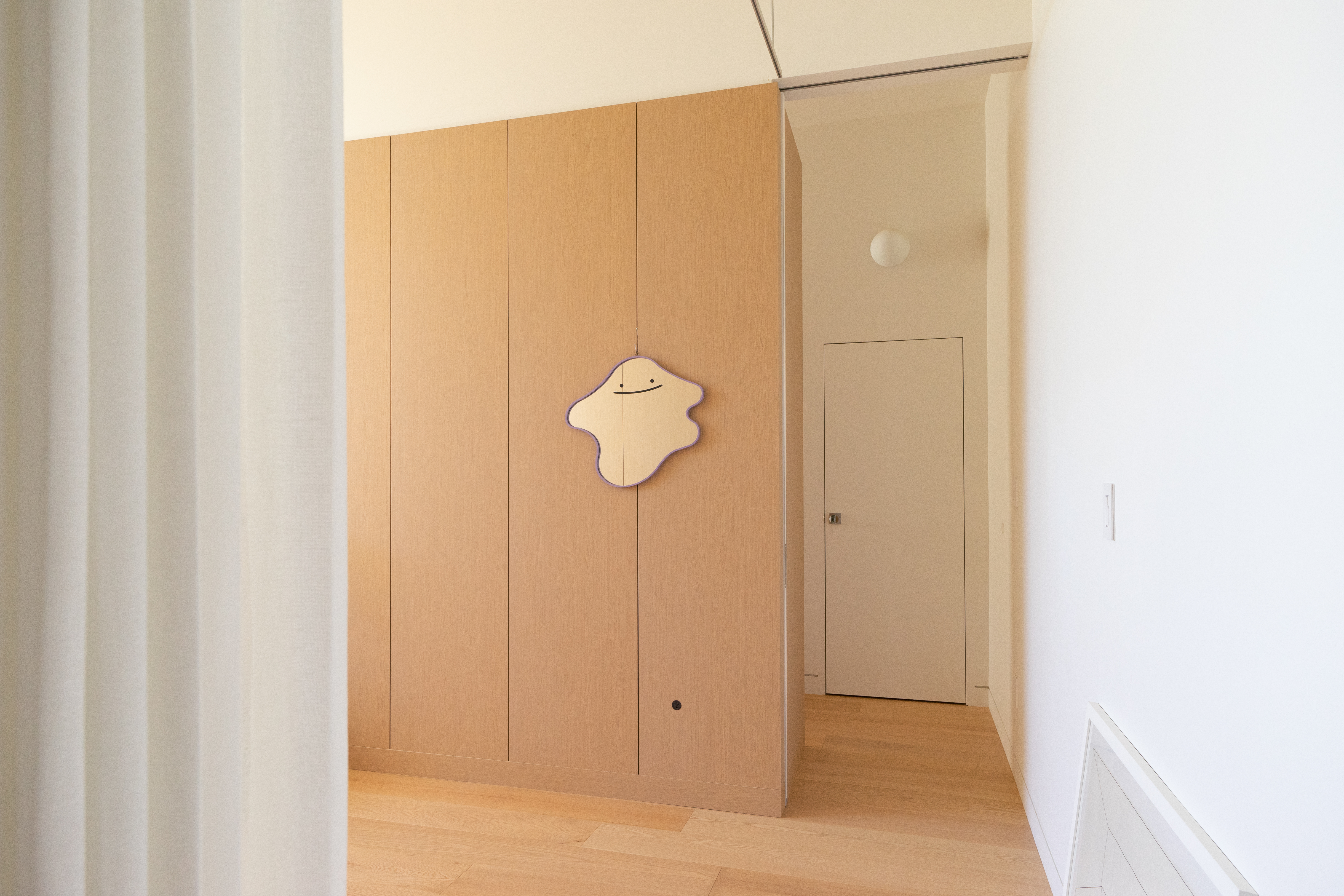 Natural wood flooring in luxury Carroll Gardens residence in Brooklyn NYC