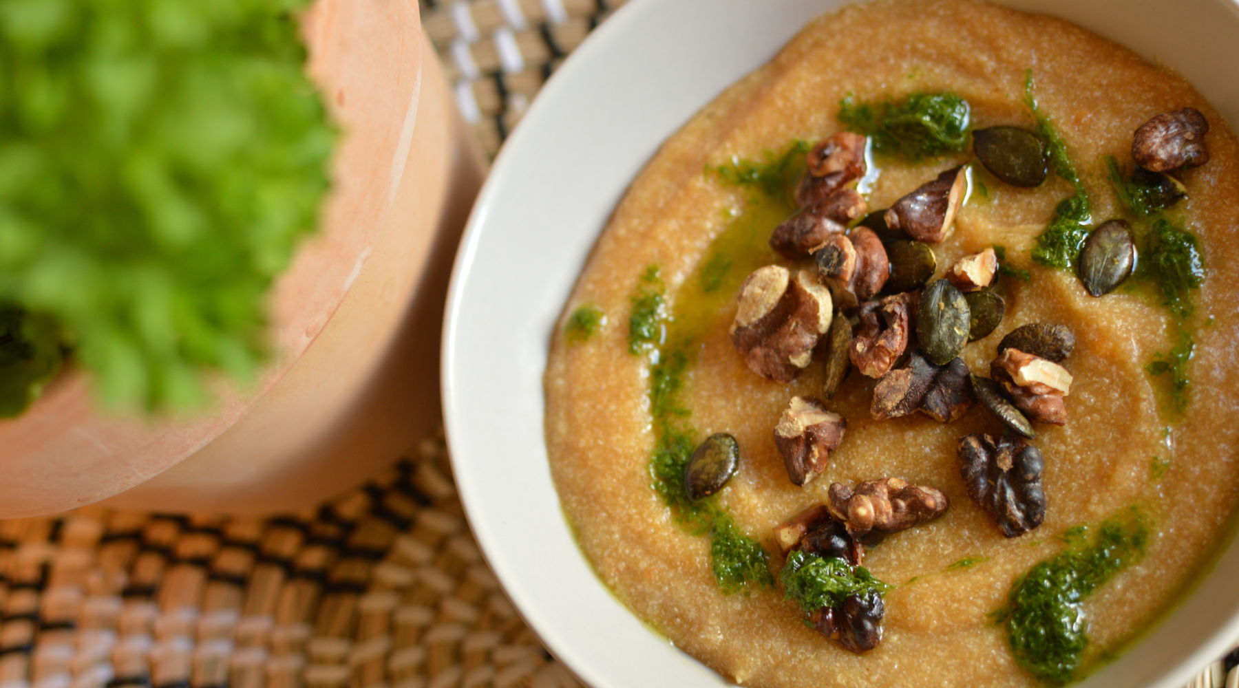 AMARANTH AND CARROT POLENTA