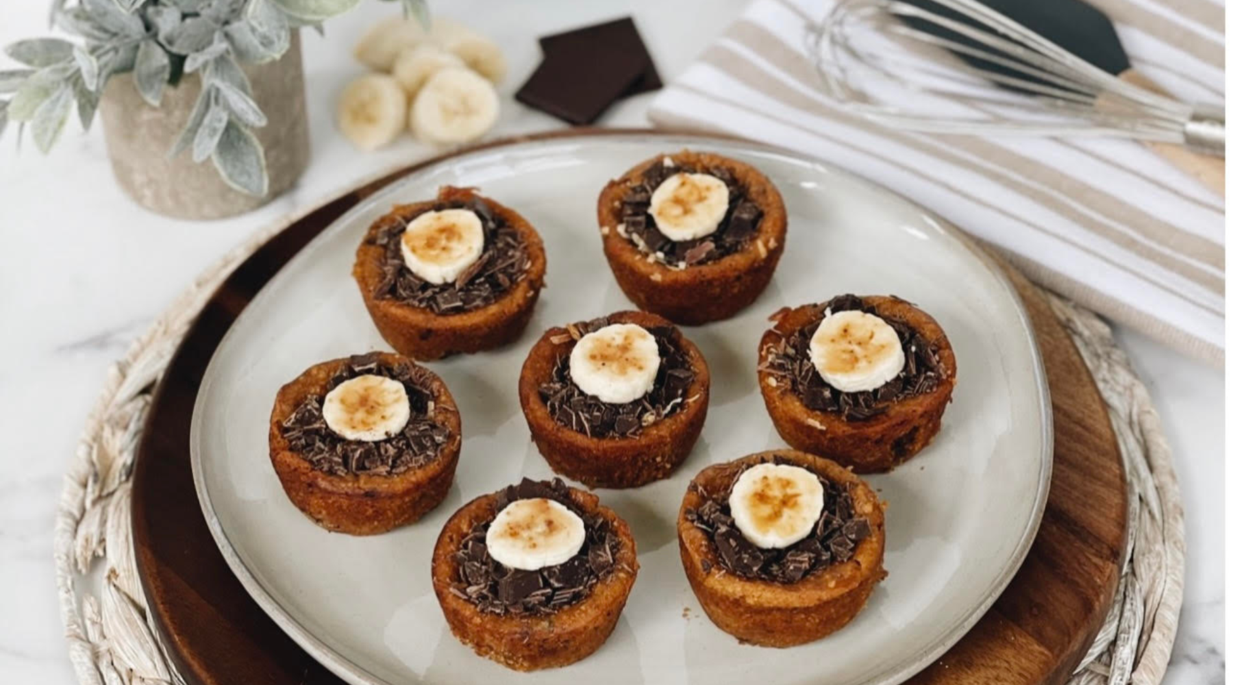 GLUTEN-FREE CHOC CHIP BANANA BREAD MUFFINS