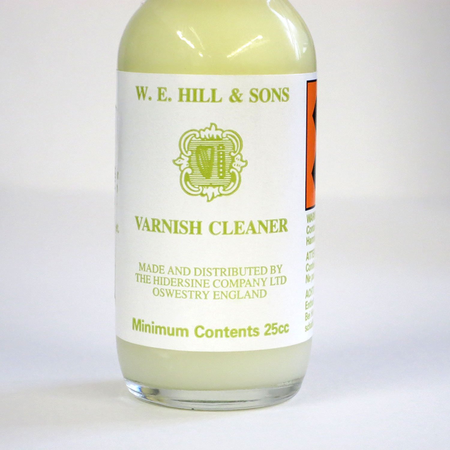 W. E. Hill & Sons Varnish Cleaner in action