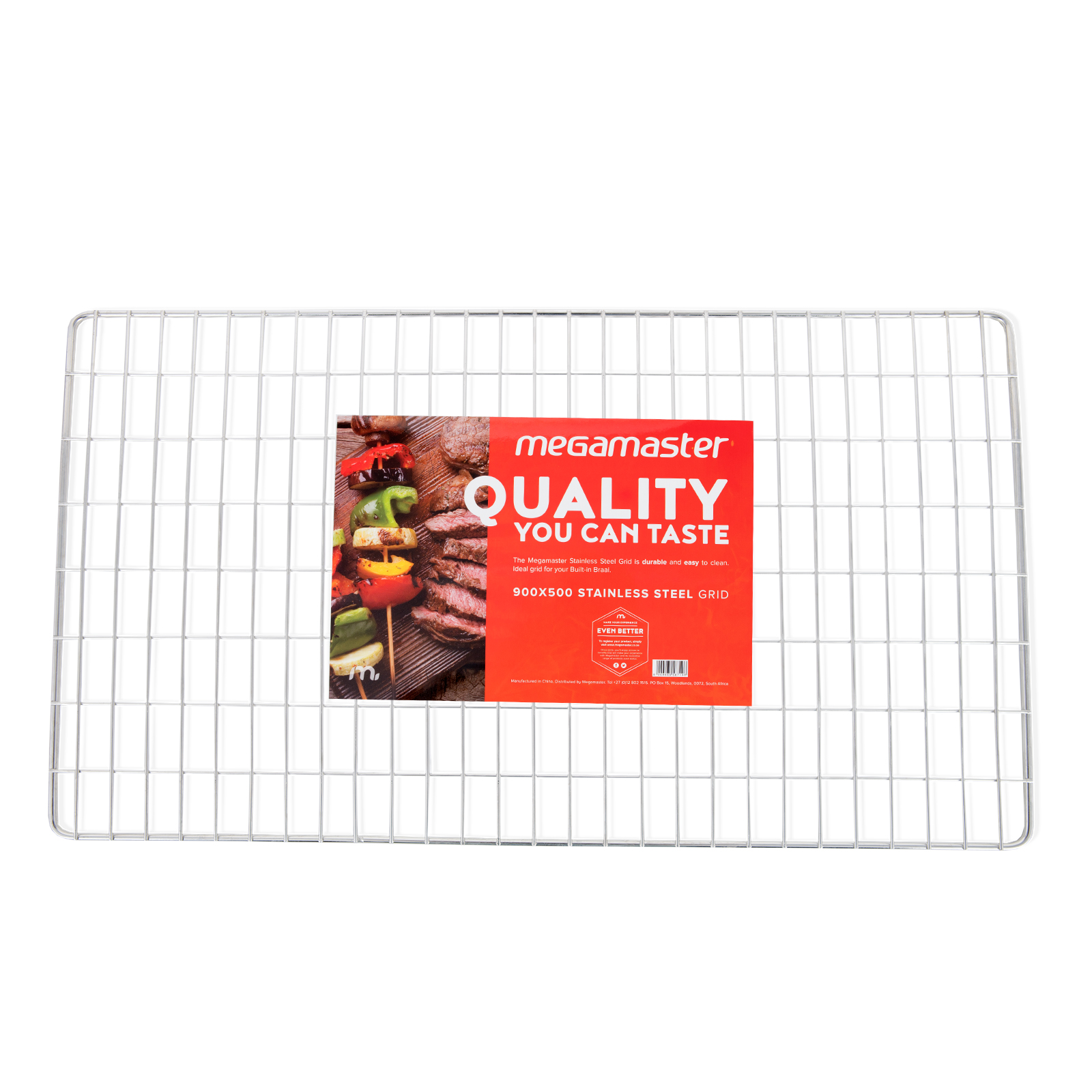 Megamaster 900 x 500 Stainless Steel Grid - Image 1