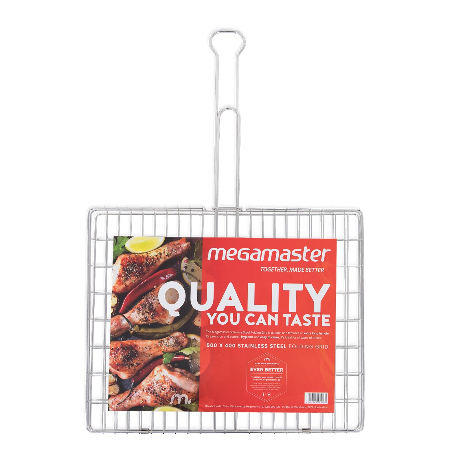 Megamaster 500 x 400 Stainless Steel Folding Grid - Image 3