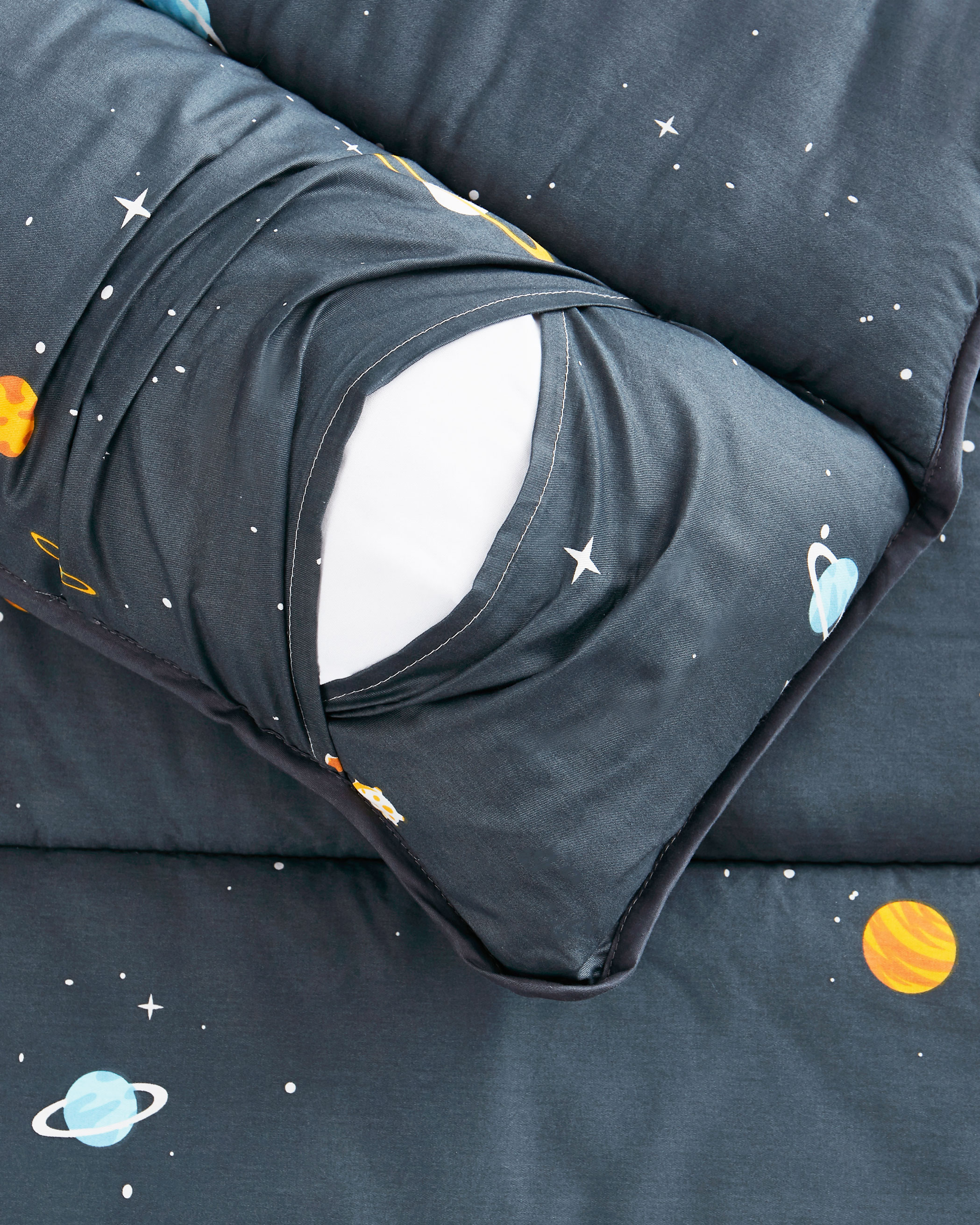 Gray Space Cotton Kids Nap Mat