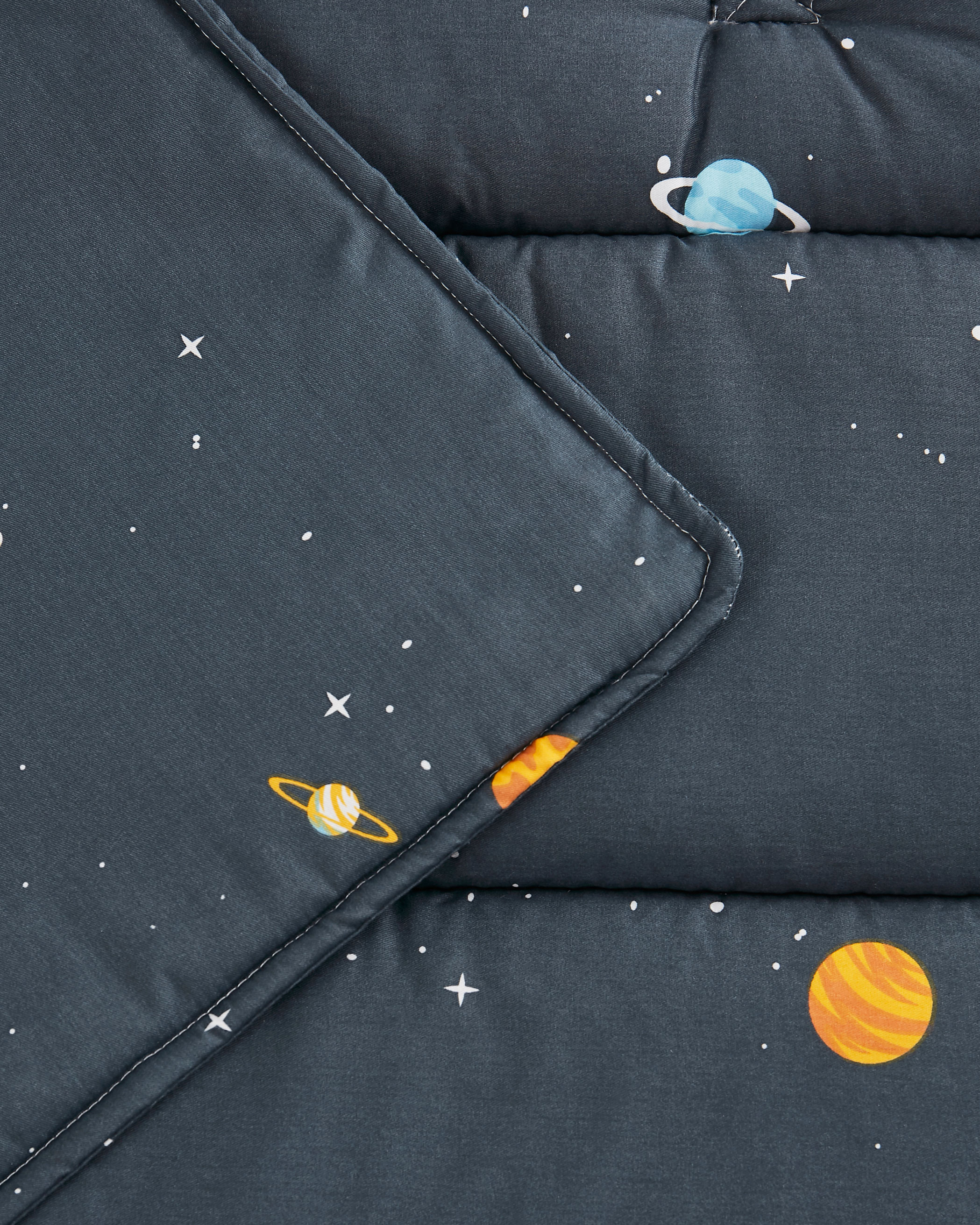 Gray Space Cotton Kids Nap Mat