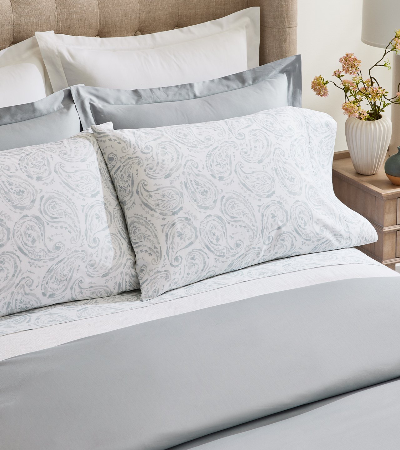 Percale Paisley Bed Sheets Set | Boll & Branch®