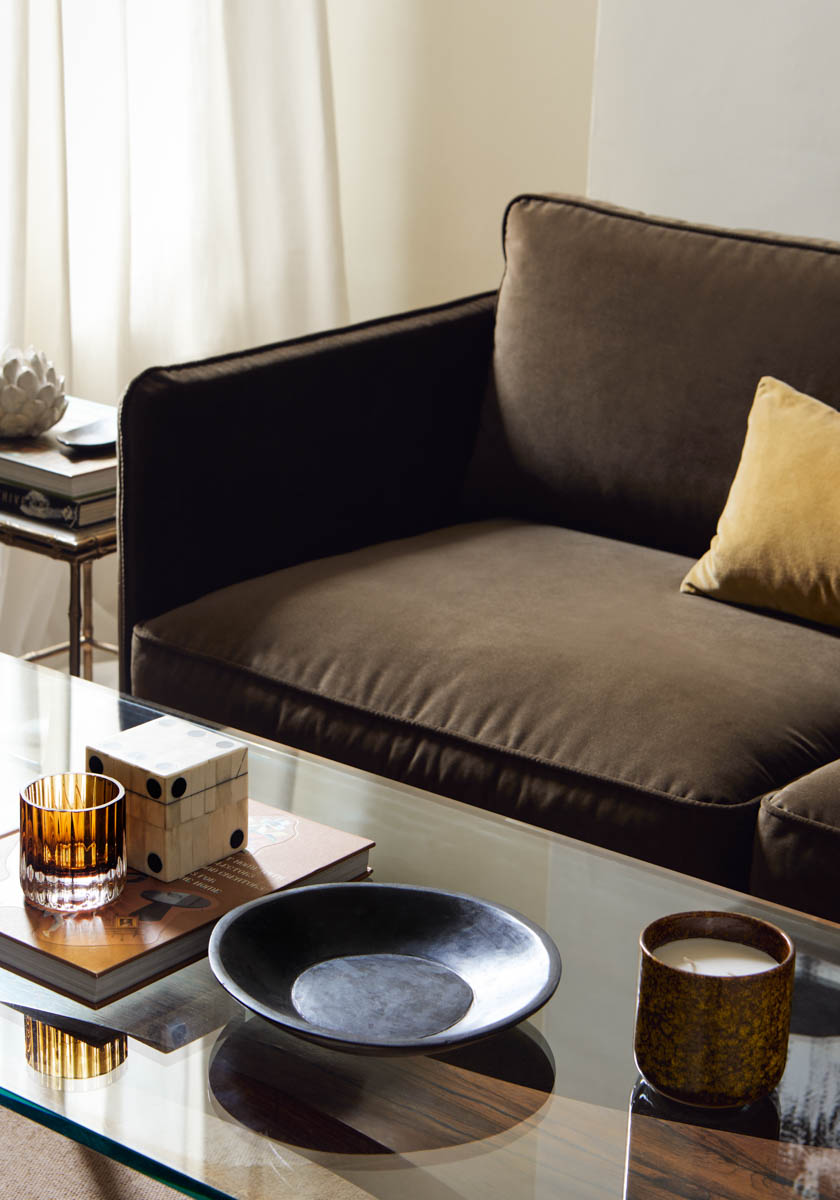 Olive Green Grey living room walls painted with Flanders Grey No.110 