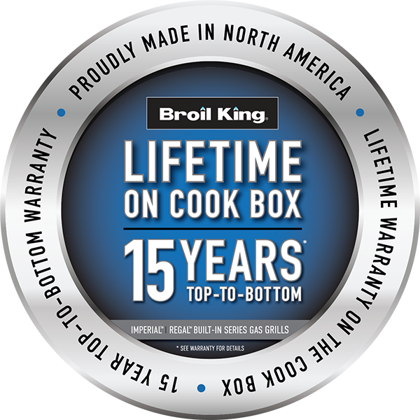 Broil King Lifetime on Cook Box 15 Years Top to Bottom Warranty